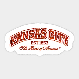 Kansas City Chrome Effect Sticker